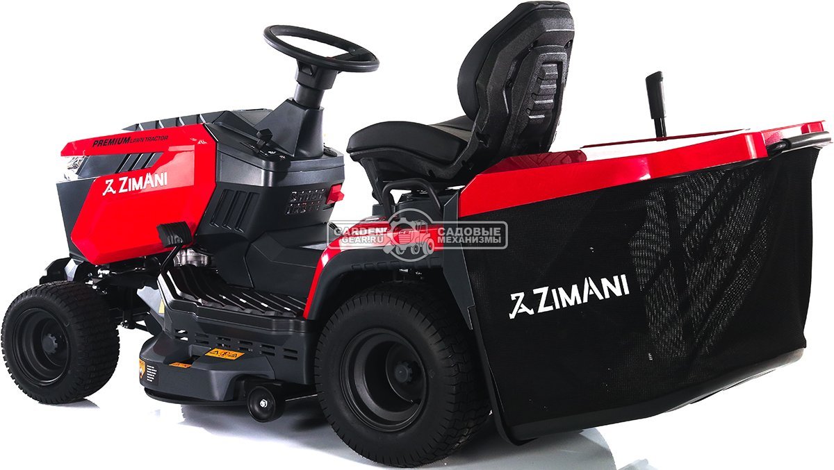 Садовый трактор ZimAni TC97HL (PRC, Loncin 452 куб.см., гидростатика, травосборник 320 л, ширина кошения 97 см, LED панель, 190 кг)