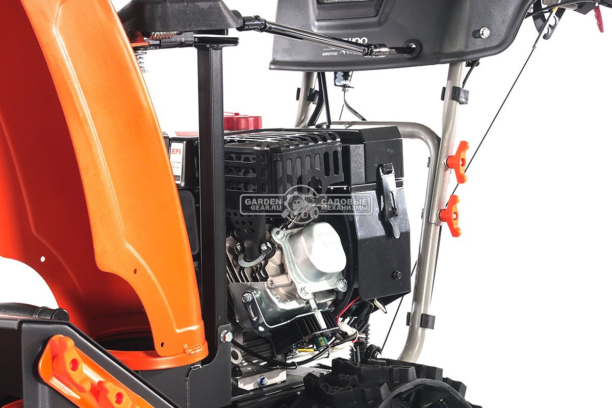 Снегоуборщик Daewoo DAST 427 (EFI) гусеничный (PRC, 68 см, Daewoo WXE 300 EFI, 260 см3, запуск от аккумулятора, фара, гусеницы Arctic track, 120 кг.)