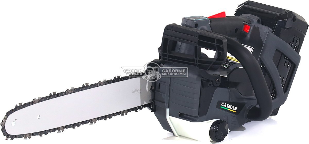 Пила аккумуляторная цепная Caiman ENO CSTi14 14" с АКБ B6040 и ЗУ C6055 (RUS, BL 60В, Standart Connect, 3/8"-1.1-52E, 2,0 кг.)