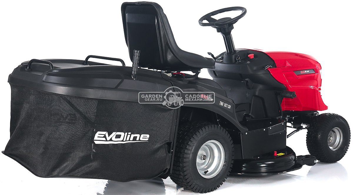 Садовый трактор Evoline TRG 107 CH (PRC, Loncin, 546 куб.см., гидростатика, ширина кошения 107 см, травосборник 220 л, 192 кг.)