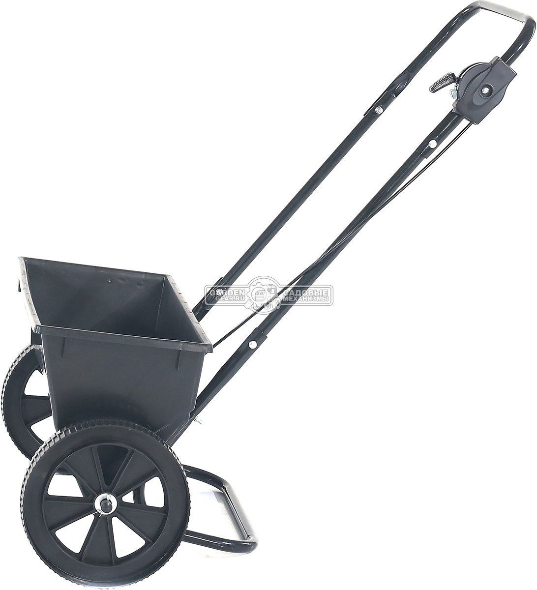 Тележка - разбрасыватель для удобрений, песка и реагентов Haitec HT-GS25 (PRC, ширина разброса 55 см, ёмкость 25 кг, колеса 25.4 см)