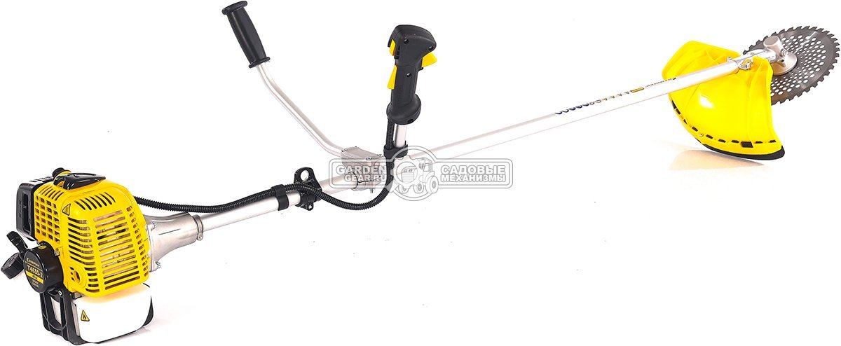 Бензокоса Champion T463S-2 Pro (PRC, 47 см3, 1.7 кВт/2.3 л.с., диск 40Т/255 + леска 2.4 мм, неразборная, 8.0 кг)