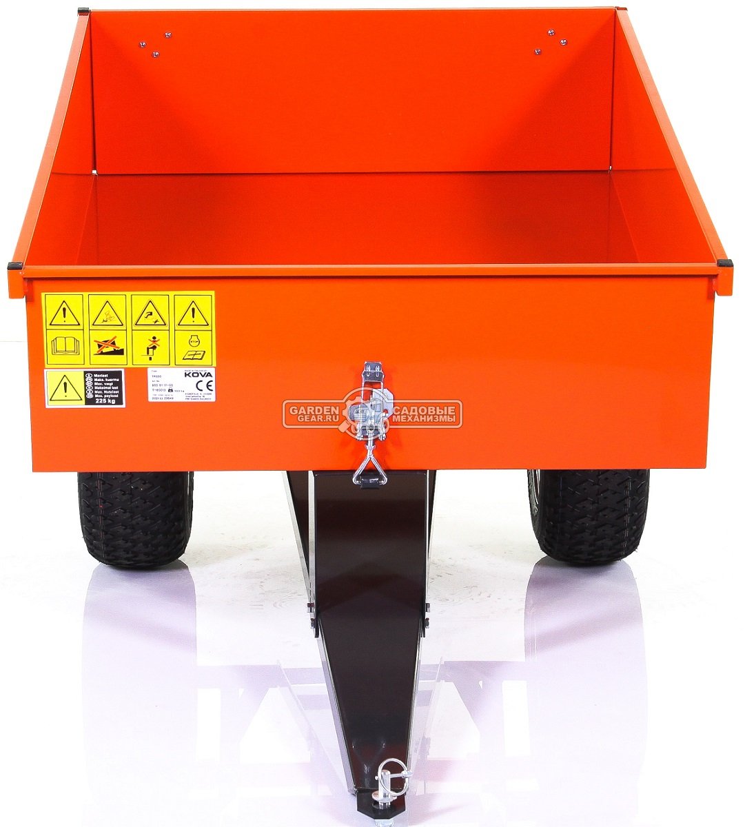 Тележка - прицеп Husqvarna Профи с механизмом опрокидывания (сталь, пневмоколеса, 225 кг.)