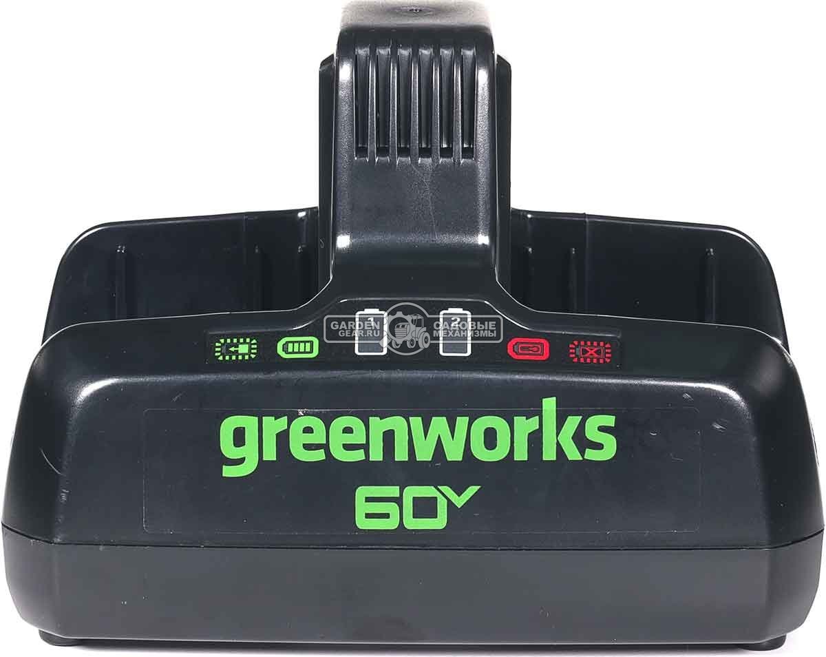 Зарядное устройство GreenWorks G60DC10 двойное быстрой зарядки для аккумуляторов 60В (2 х 5 А)