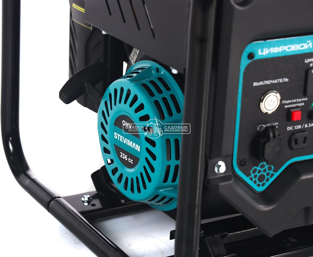 Бензиновый генератор инверторный Steviman GR-5000i (RUS, 236 см³, 9 л.с., 4.5/5.0 кВт, бак 12 л., 28.5 кг)