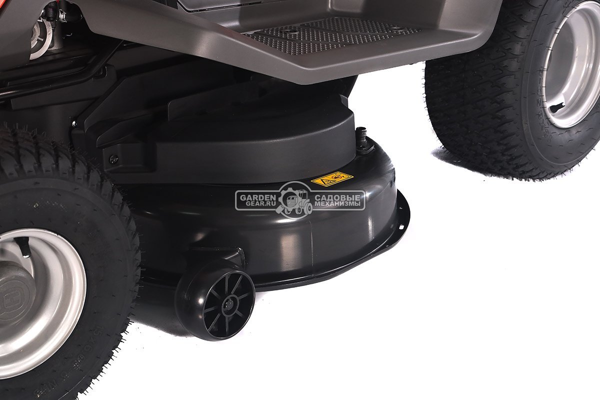 Садовый трактор Husqvarna TC 112 (PRC, Husqvarna 413AE, 413 куб.см., гидростатика, травосборник 220 л., ширина кошения 95 см, 198 кг.)