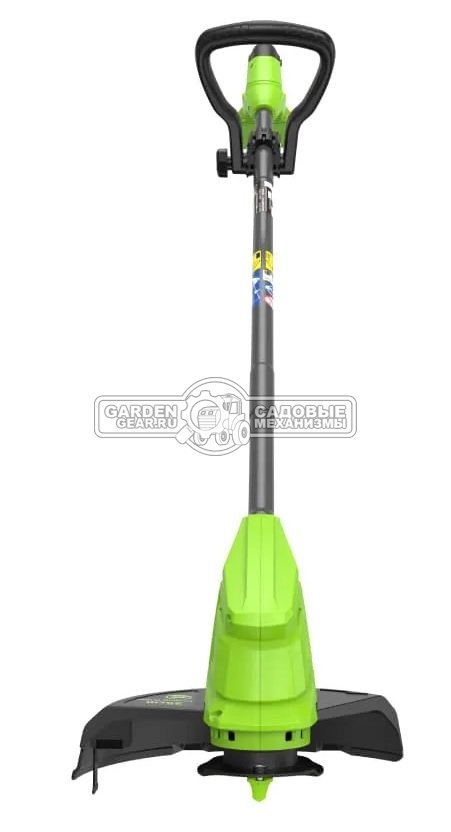 Триммер аккумуляторный GreenWorks G24LT251 с АКБ 2 А/ч и ЗУ (PRC, 24В, пласт. нож, 1.85 кг)