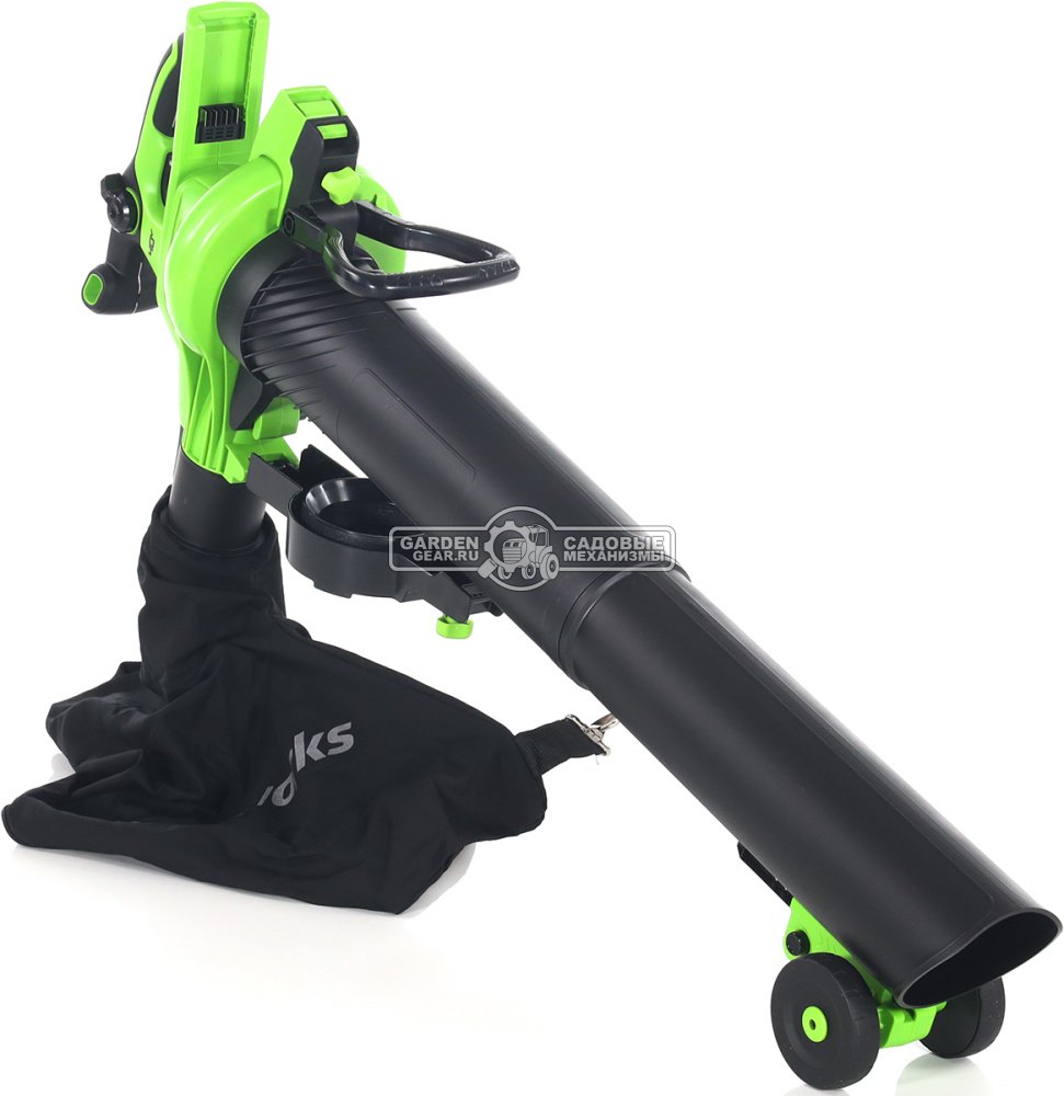 Пылесос - воздуходувка аккумуляторная Greenworks GD40BVII с АКБ 5 А/ч и ЗУ