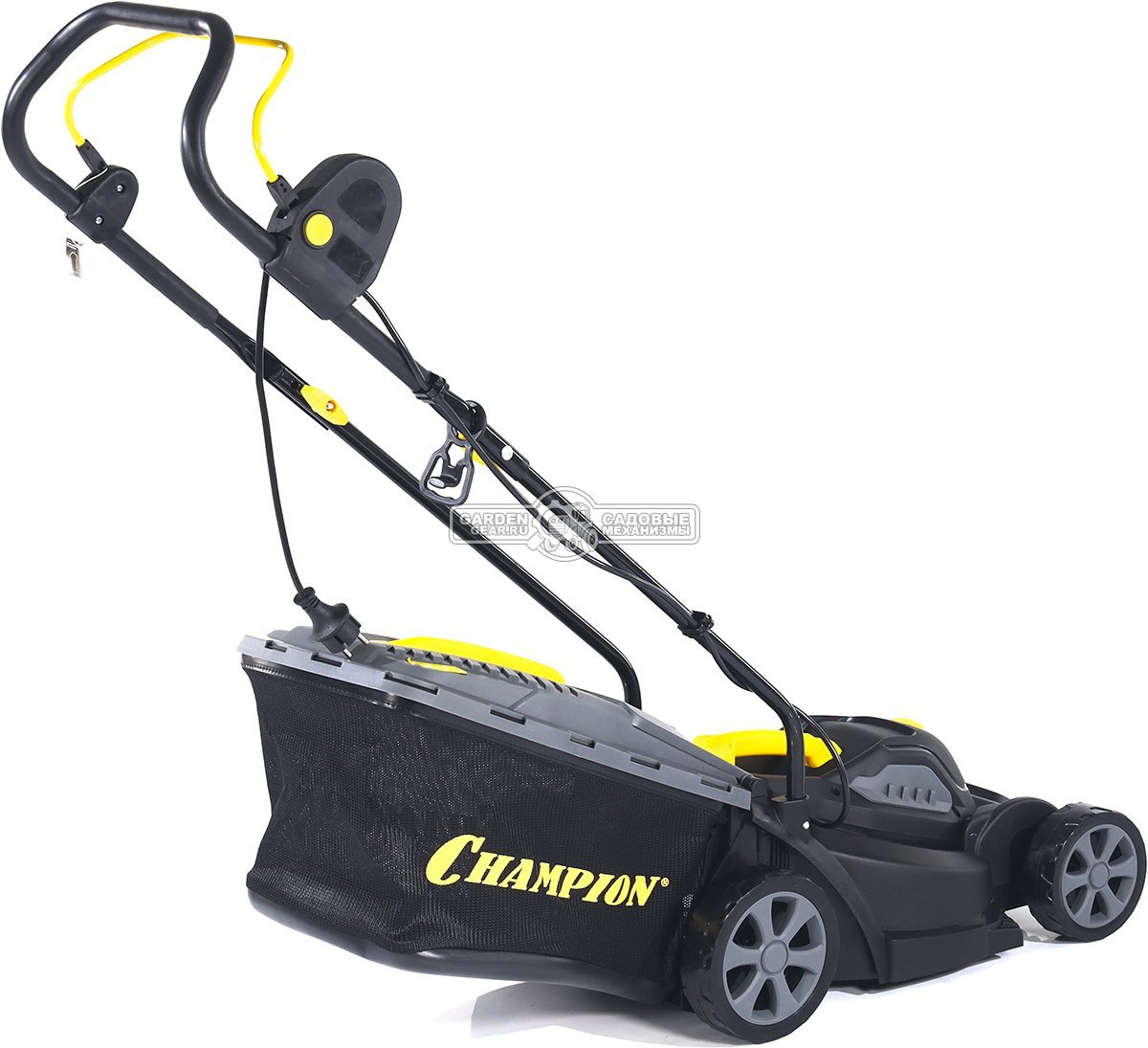 Газонокосилка электрическая Champion EM3312 (PRC, 1200 Вт, 33 см, пластик, 30 л, 9.3 кг)