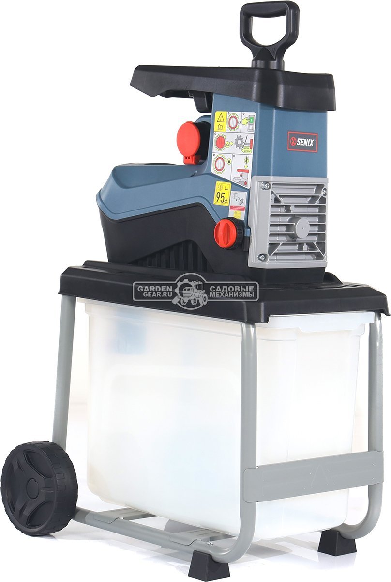 Садовый измельчитель веток электрический Senix SDE28-M-EU (PRC, 2800 Вт, ветки до 45 мм., валик с ножами, 19.2 кг) 