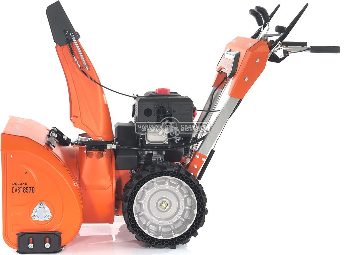 Снегоуборщик Daewoo DAST 8570 (PRC, 67 см., Daewoo, 290 куб.см., эл/стартер 220В, фара, скорости 5/2, колеса EX-ICE, подогрев рукояток, 103 кг.)