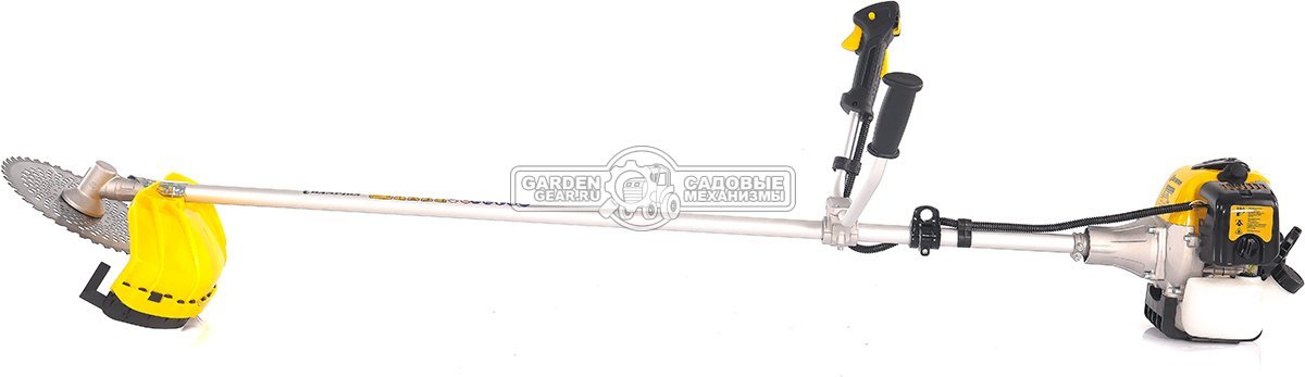 Бензокоса Champion T463S-2 Pro (PRC, 47 см3, 1.7 кВт/2.3 л.с., диск 40Т/255 + леска 2.4 мм, неразборная, 8.0 кг)