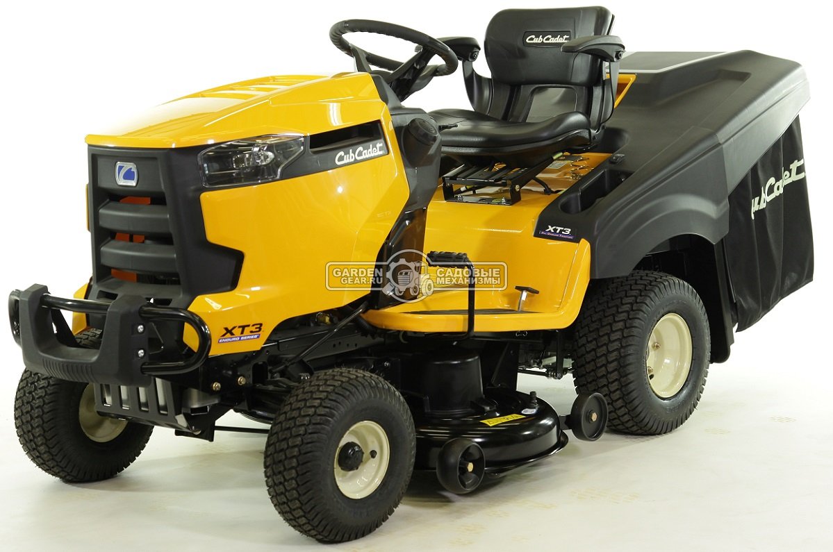 Садовый трактор Cub Cadet XT3 QR106E (USA, Kawasaki, V-Twin, 726 куб.см, гидростатика, травосборник 360 л., ширина кошения 106 см, 268 кг.)