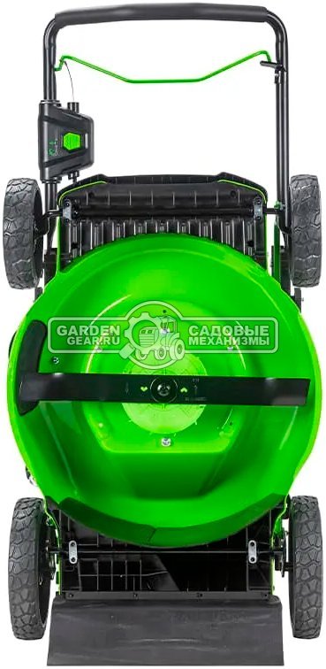 Газонокосилка аккумуляторная GreenWorks GC82HPLM51 с АКБ 5 А/ч и ЗУ (PRC, BL 82В, 51 см, сталь, 2 слота под АКБ,  3 в 1, 60 л, 34.5 кг)