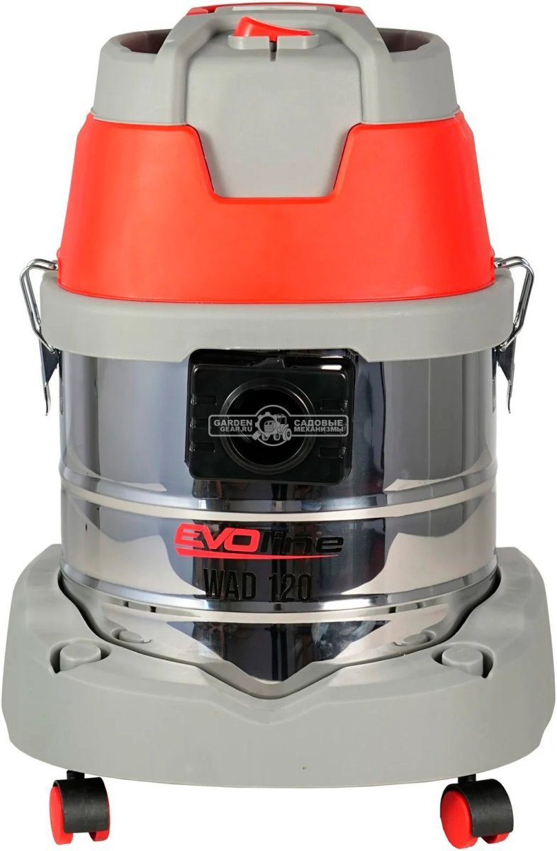 Пылесос промышленный Evoline WAD 120 для сухой и влажной уборки (PRC, 1.4 кВт, 3900 л/мин, 170 мбар, контейнер 20 л, шланг 1.5 м, 8.3 кг.)