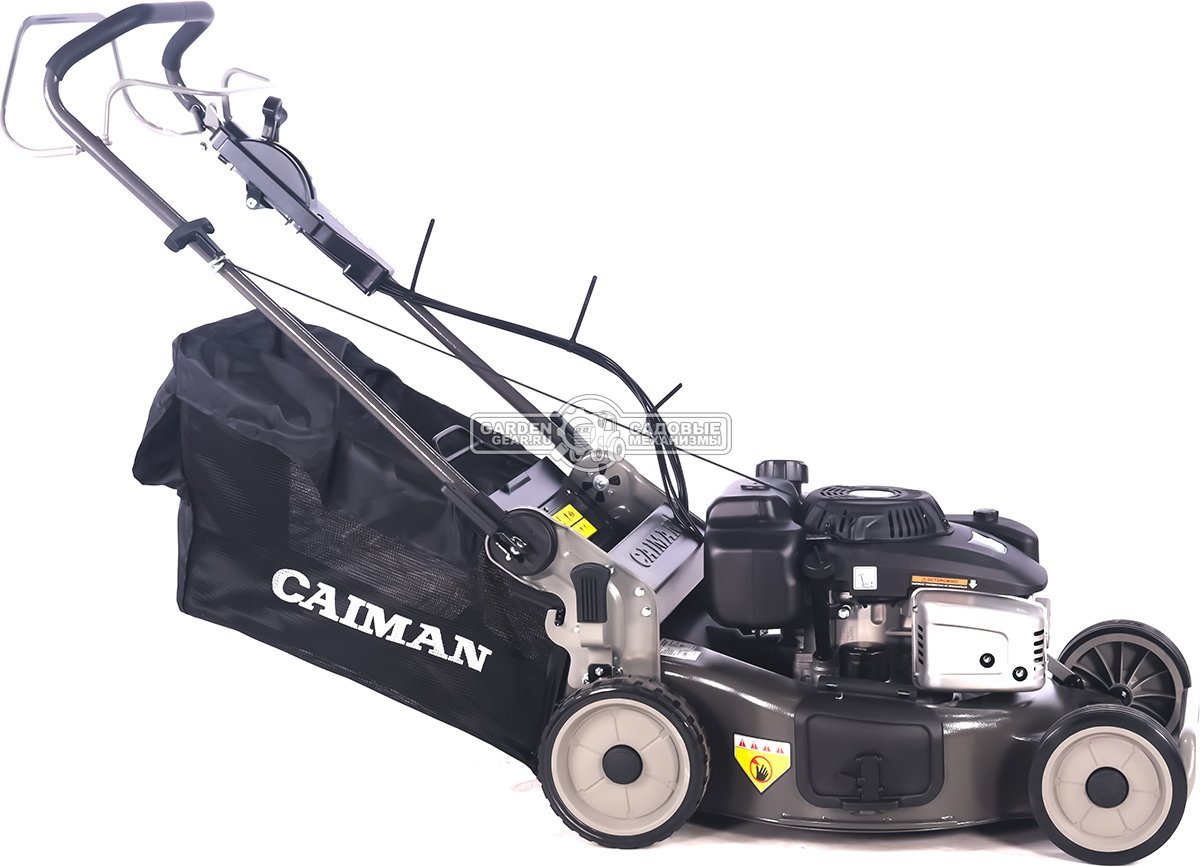 Газонокосилка бензиновая Caiman IXO Prime 55CLV (RUS, 53 см, Caiman Green Engine, 224 см3, сталь, кардан, 4 в 1, 70 л, 49,5 кг.)