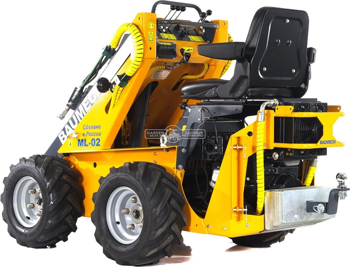 Универсальная машина мини-погрузчик Baumech ML-02 с двигателем Zongshen GB460E инжектор