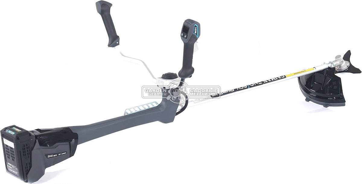 Мотокоса аккумуляторная Caiman ENO BCTi с АКБ B6040 и ЗУ C6025 (RUS, BL 60В, Standart Connect, T-рукоятка, нож 3T + леска 2,4 мм, 5,9 кг.)