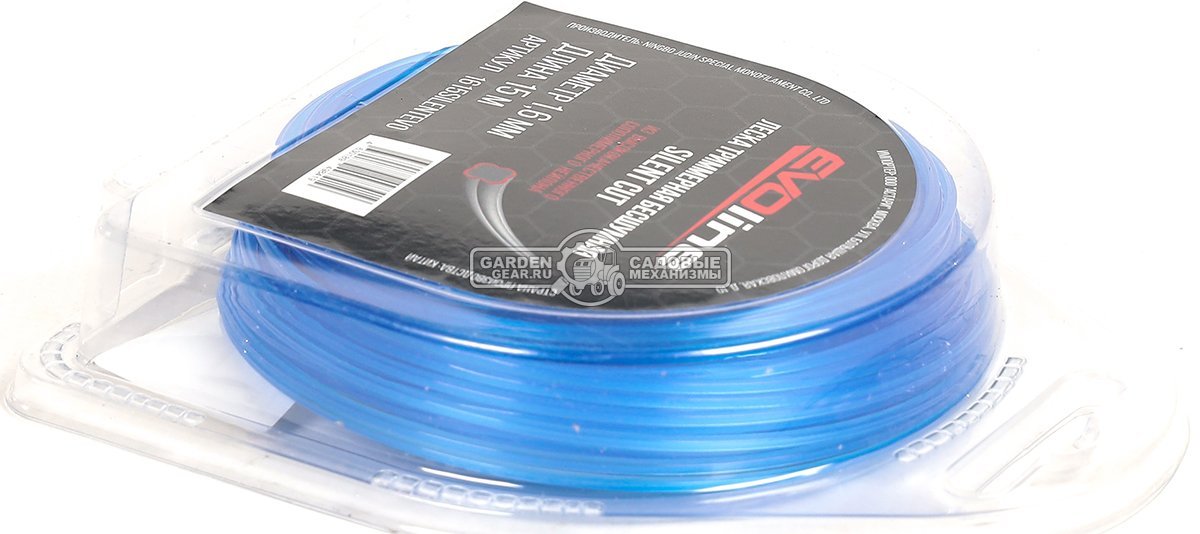 Леска EVOline 1,6 мм, 15 м, витой квадрат, бесшумная