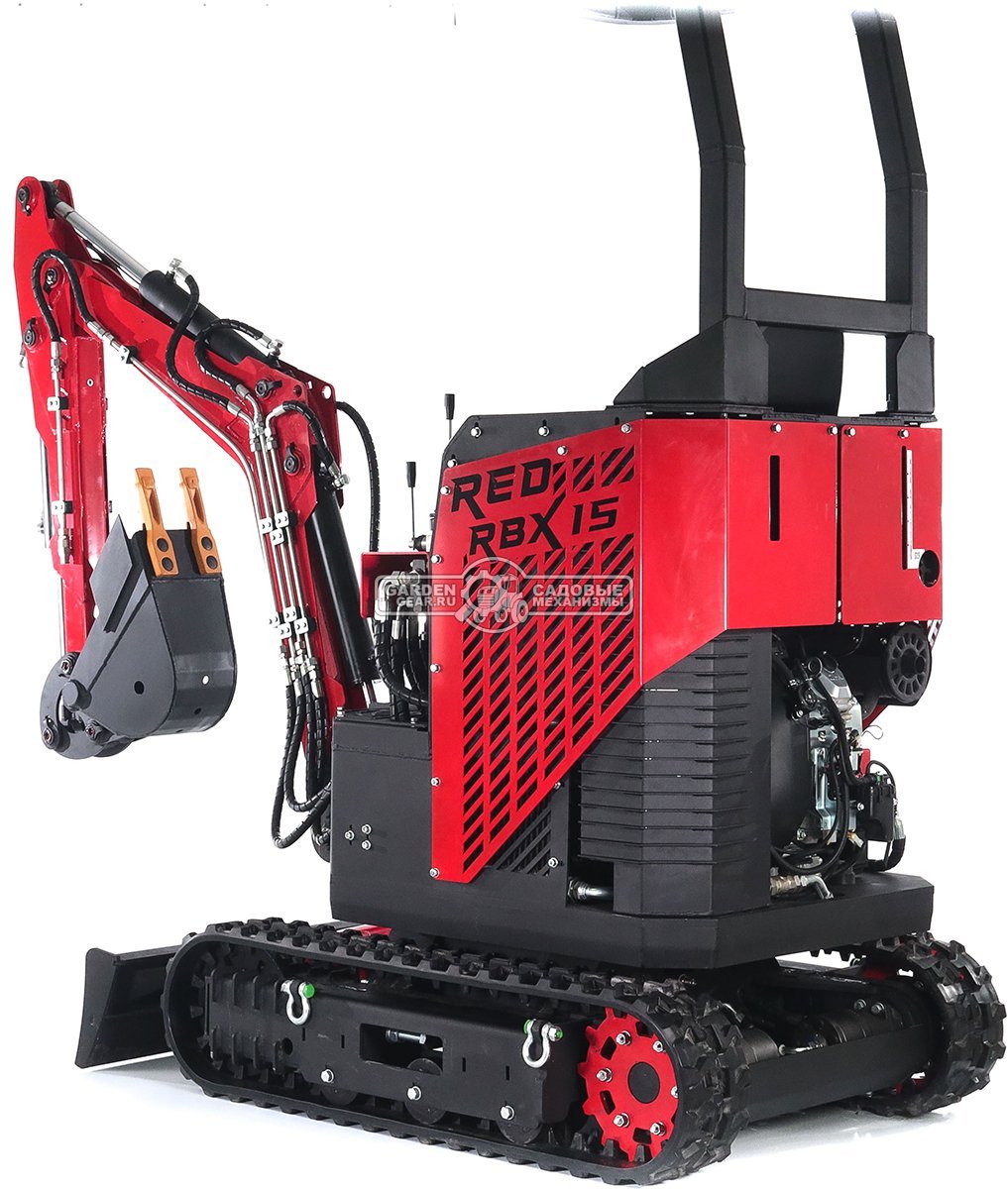 Гусеничный полноповоротный экскаватор RED Rhino RBX-15 Zongshen GB750EFI 30 л.с., глубина копания 2,0 м., ковш 250 мм., 1200 кг.