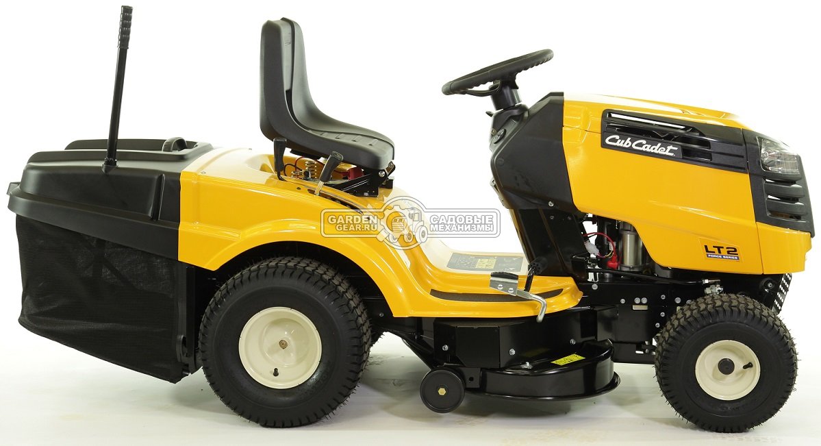 Садовый трактор Cub Cadet LT2 NR92 (USA, Cub Cadet, 439 куб.см., гидростатика, травосборник 240 л., ширина кошения 92 см., 196 кг.)