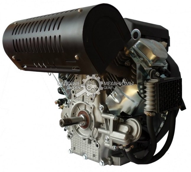 Бензиновый двигатель Zongshen ZS 2V78FE (PRC, 21 л.с., 680 см3. диам. 25.4 мм шпонка, катушка осв., эл. старт, 46.5 кг)