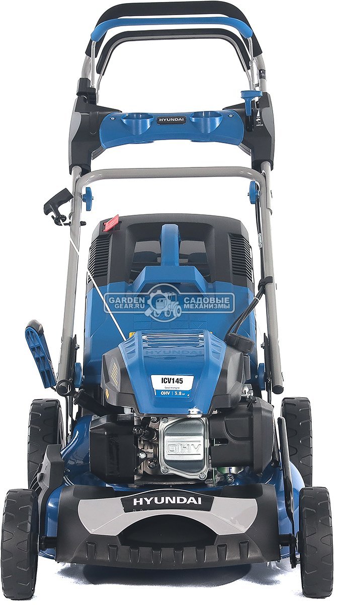 Газонокосилка бензиновая Hyundai L 4610S (PRC, 46 см, Hyundai, 145 см3, 65 л, сталь, 3 в 1, 33.8 кг)