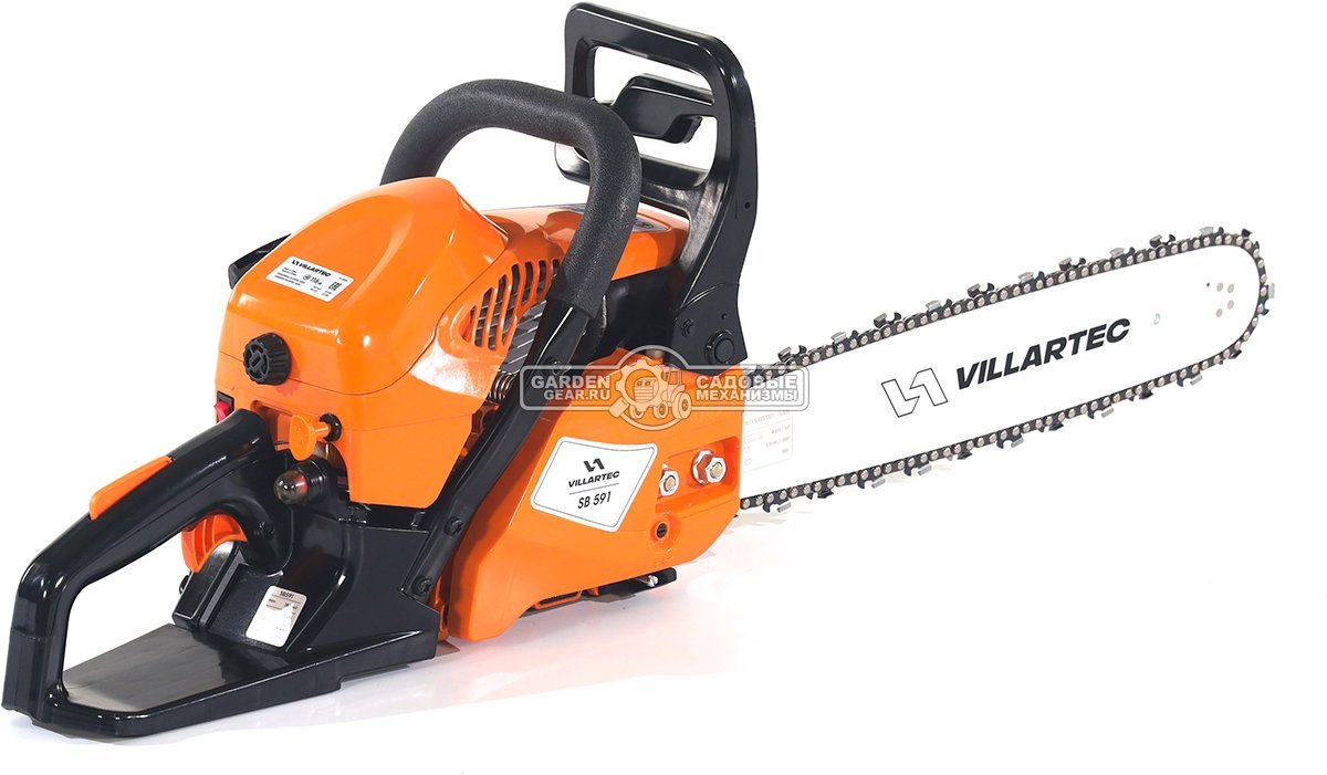 Бензопила Villartec SB591 16" (PRC, 58.1 куб.см., 3.0 кВт/ 4.0 л.с., 0.325"-1.5-66E, 5.1 кг)
