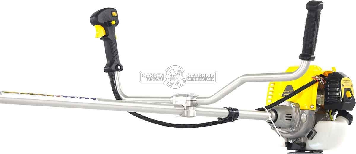 Бензокоса Champion T394FS-2 4-х тактная (PRC, 38.9 см3, 1.2 кВт/1.63 л.с., диск 80Т/255 + леска 2.4 мм, неразборная, 7.7 кг)
