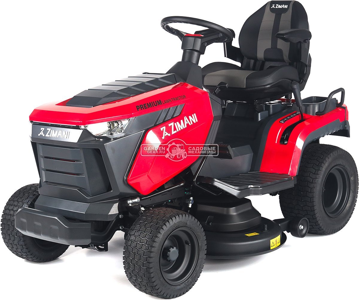 Садовый трактор ZimAni TS98HL MY2025 (PRC, Loncin 452 куб.см., гидростатика, боковой выброс, ширина кошения 98 см, LED панель, 168 кг)