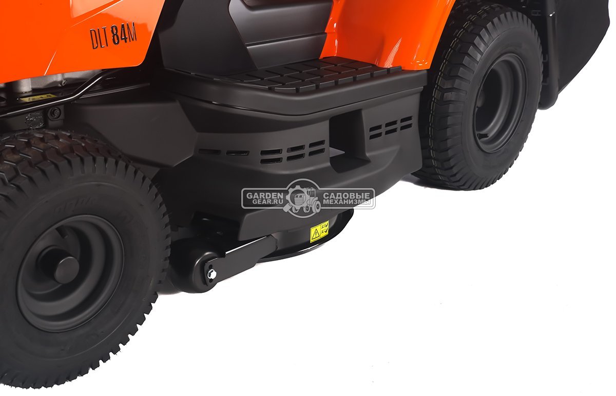 Садовый трактор Daewoo DLT 84M (PRC, Stiga ST400, 414 куб.см., механика, ширина кошения 84 см., травосборник 200 л., мульчирование, 190,5 кг.)
