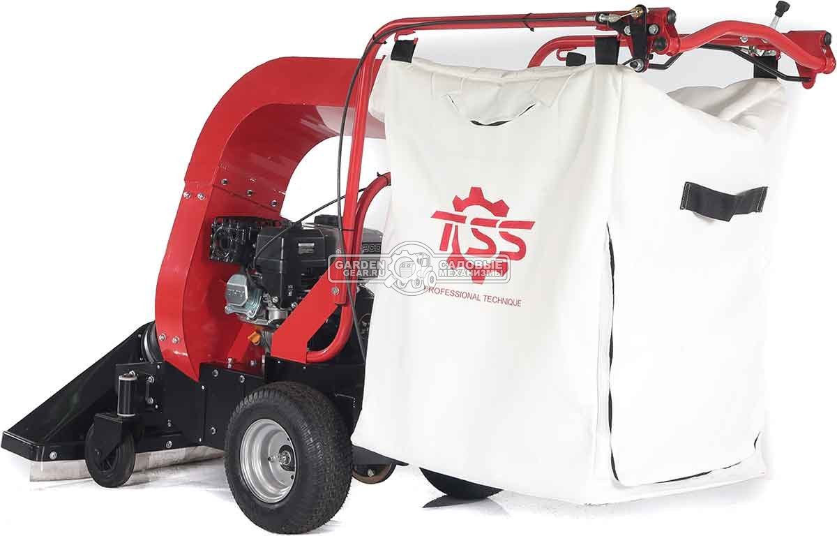 Садовый пылесос бензиновый TOSS LV-200 самоходный (RUS, 74 см., Zongshen GB200, мусоросборник 260 л., 101 кг.)