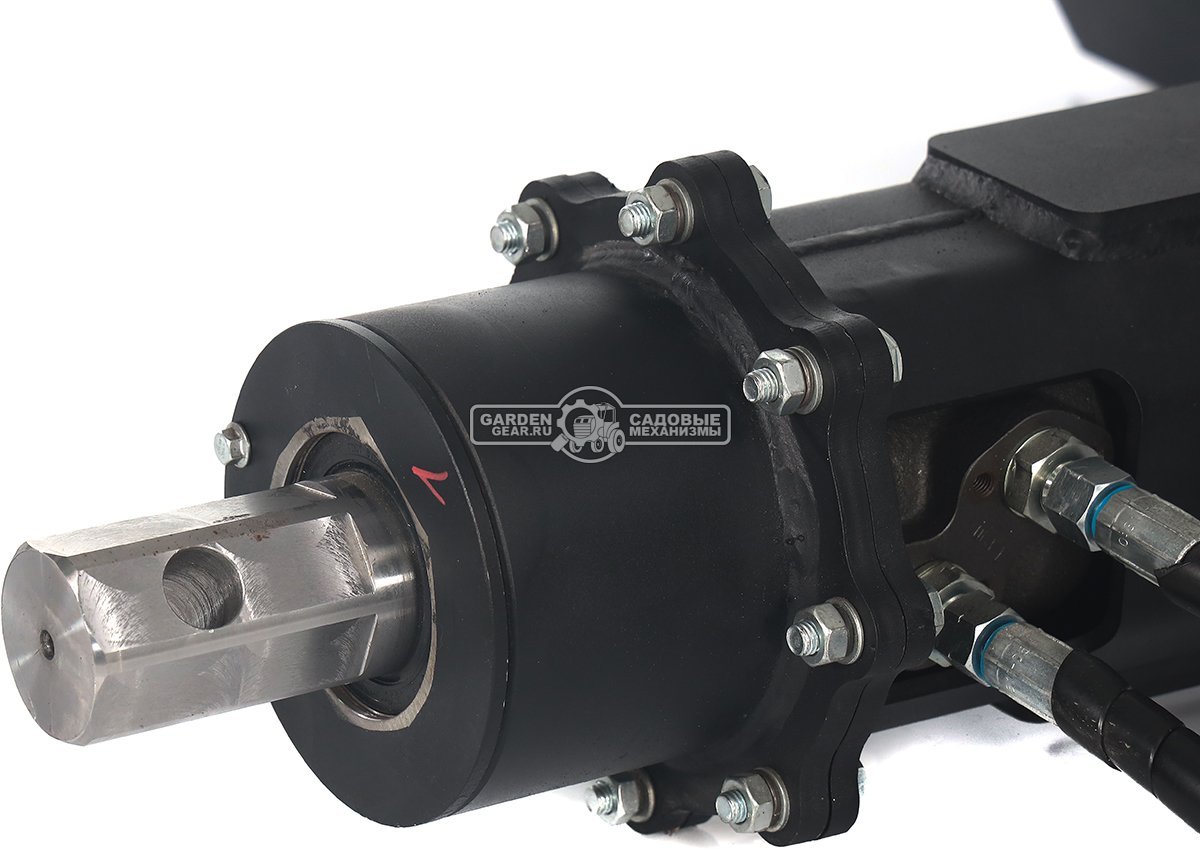 Ямобур (гидравлический вращатель) RED с переходной плитой для мини-погрузчика, 95 кг.