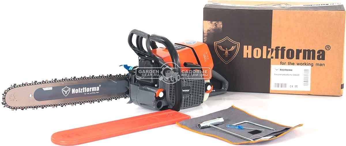 Бензопила Holzfforma G466 20" (PRC, 76,5 куб.см., 4,5 кВт/6,0 л.с., 3/8", 1,6 мм., 72E, 6,5 кг.)