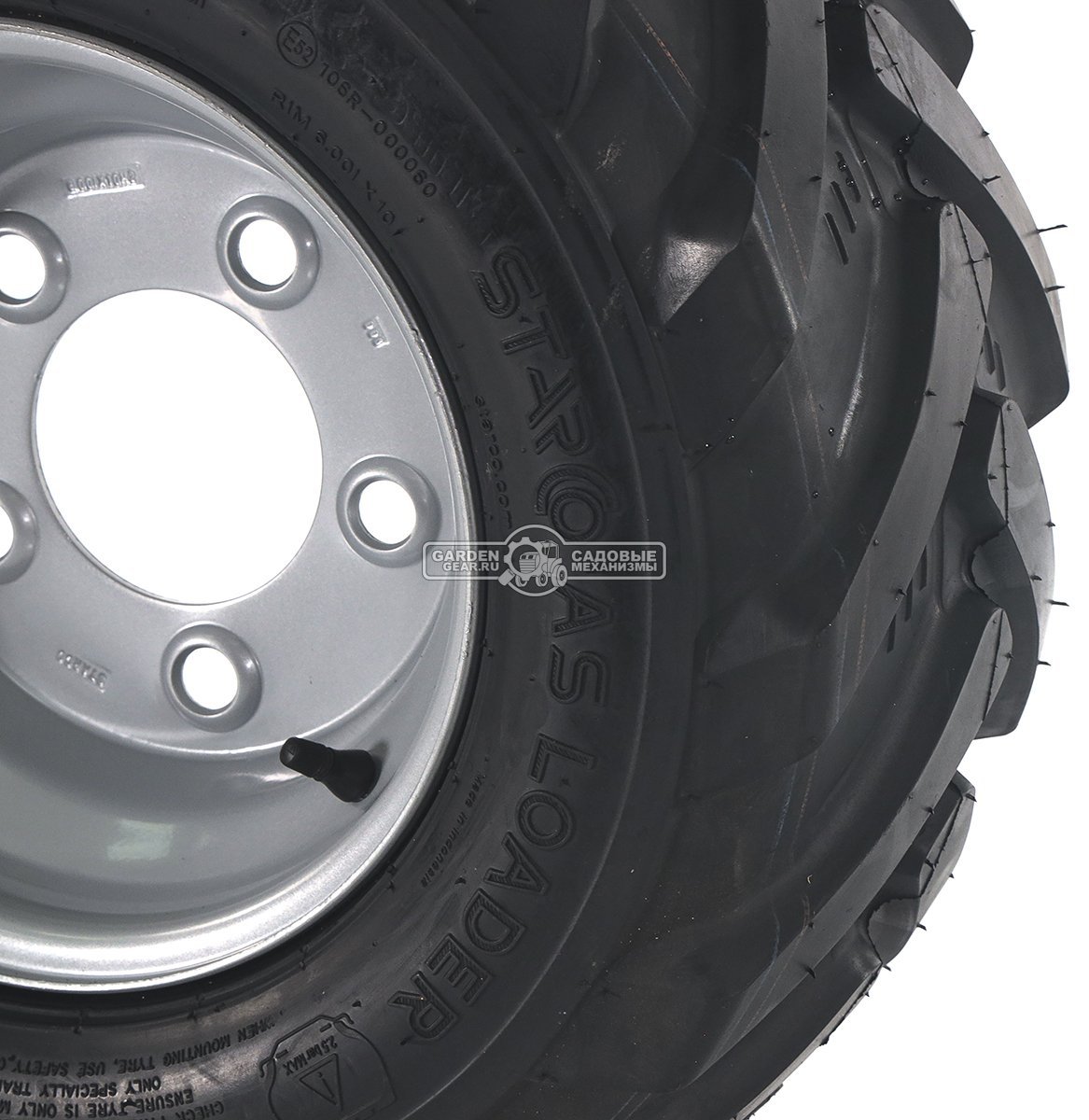 Колесо с шиной в сборе Baumech Агро 20,0x8.00-10 Kenda K378 65A4/76A4 TL Диск 6.00x10 5/94/140 d18.5 R14 ET0 Silver