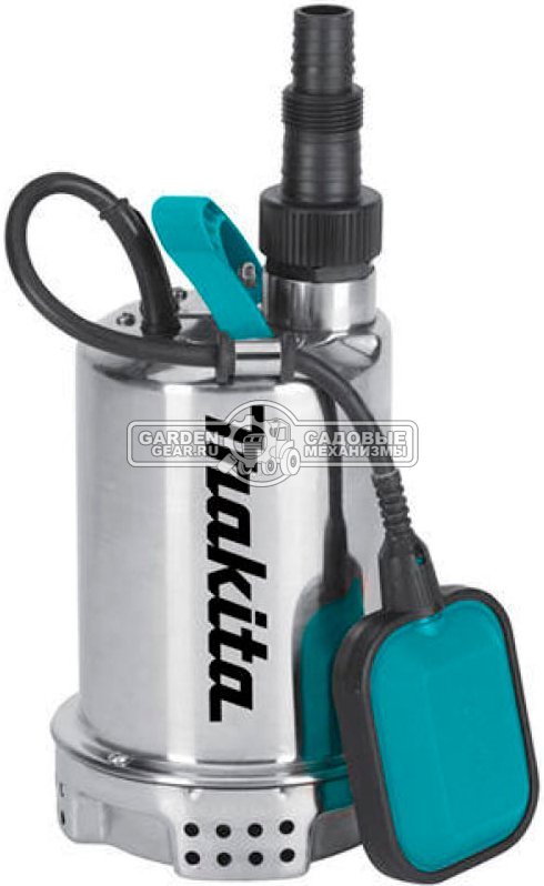 Дренажный насос для чистой воды Makita PF0403 (PRC, 400 Вт, 120 л\м, 6.5 м, нержавеющая сталь, 4.94 кг)