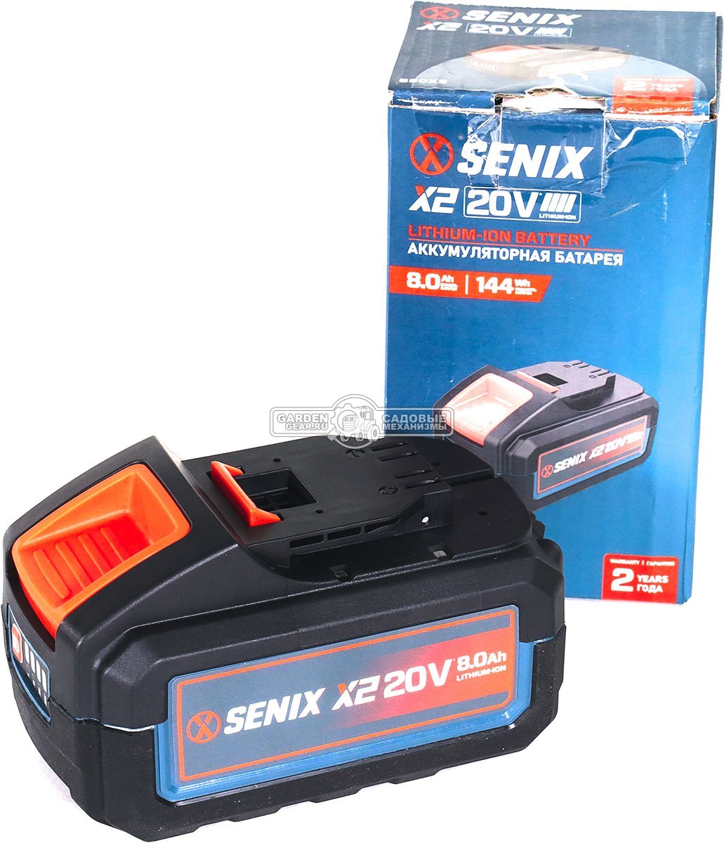 Аккумулятор Senix B80X2 (PRC, Li-ion, 20В, 8.0 А/ч)