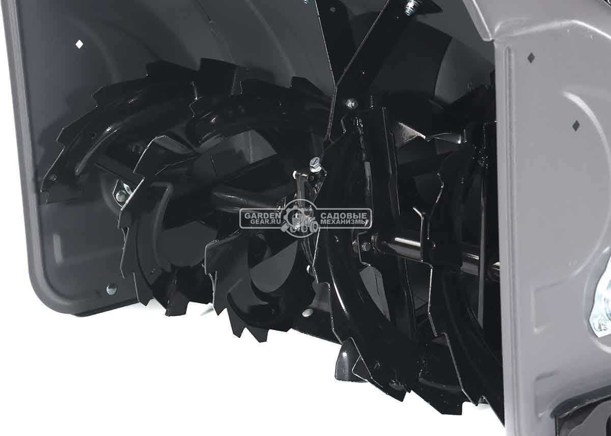 Снегоуборщик Villartec WB1387ET гусеничный (PRC, 86 см, Loncin 375 см3, эл/стартер 220В, фара, подогр. рукояток, 3-х угольные гусеницы, 141 кг)