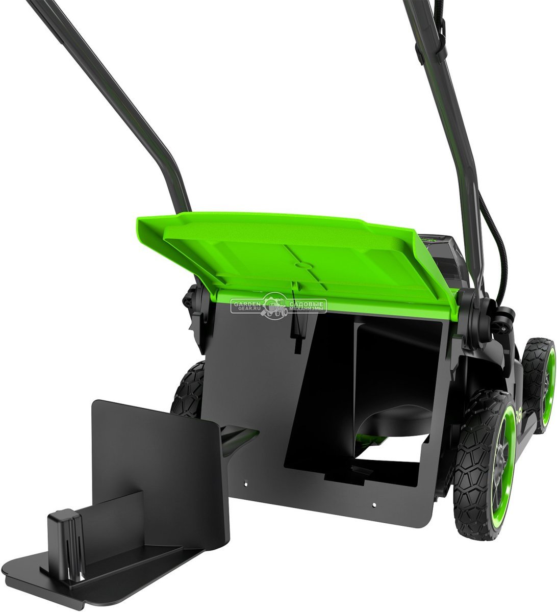 Газонокосилка аккумуляторная GreenWorks GD24X2LM361 без АКБ и ЗУ (PRC, BL 2x24В, 36 см, пластик, мульчирование, 40 л, 12.9 кг)