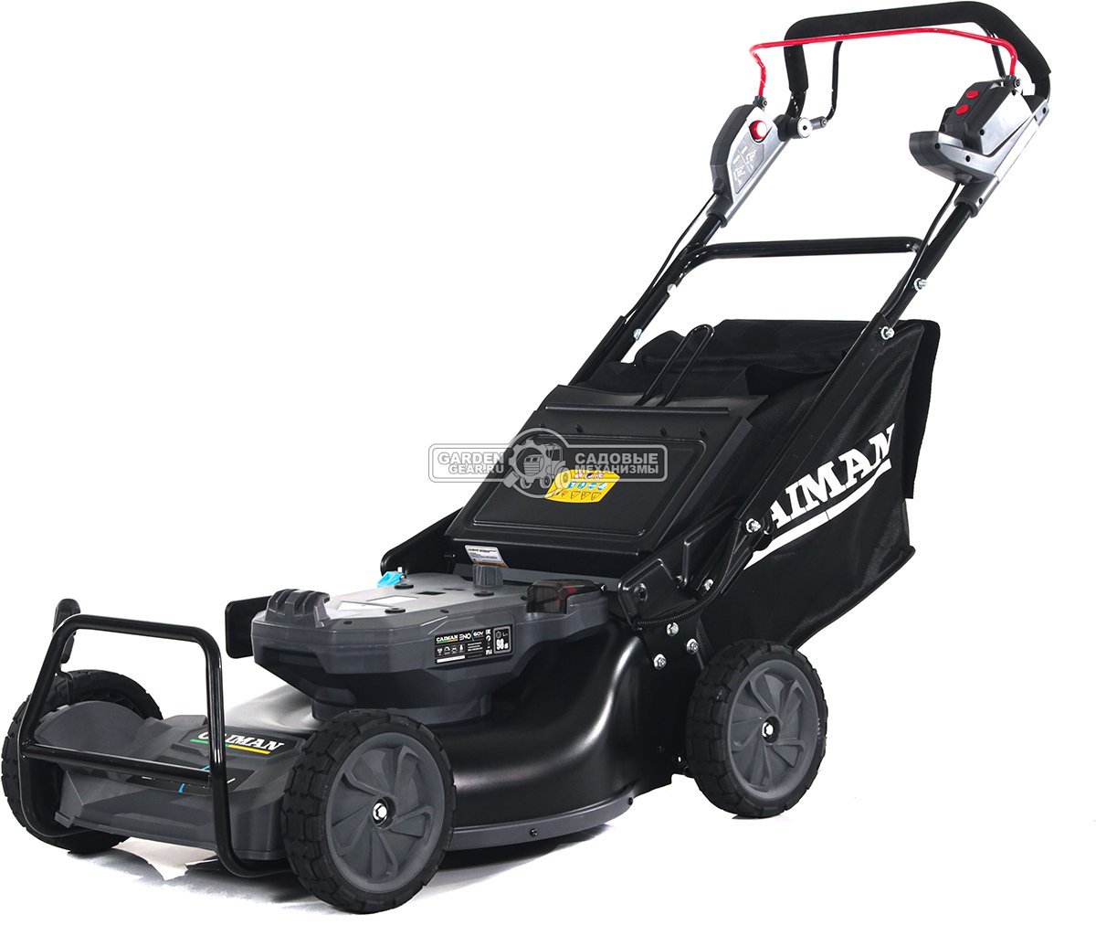 Газонокосилка аккумуляторная самоходная Caiman ENO LMXi(56) с АКБ BX6025 и ЗУ CX6080 (RUS, BL 60В, Maxi Connect, 54 см., 3 в 1, 70 л., 42 кг.)