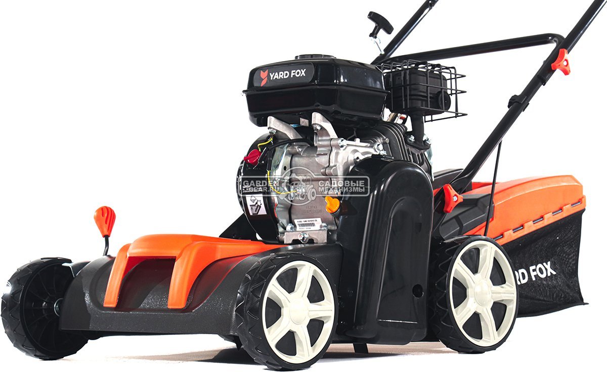 Вертикуттер - аэратор бензиновый Yard Fox 38VP (PRC, 38 см, 196 см3, ножи + пружины, 45 л, 32 кг)