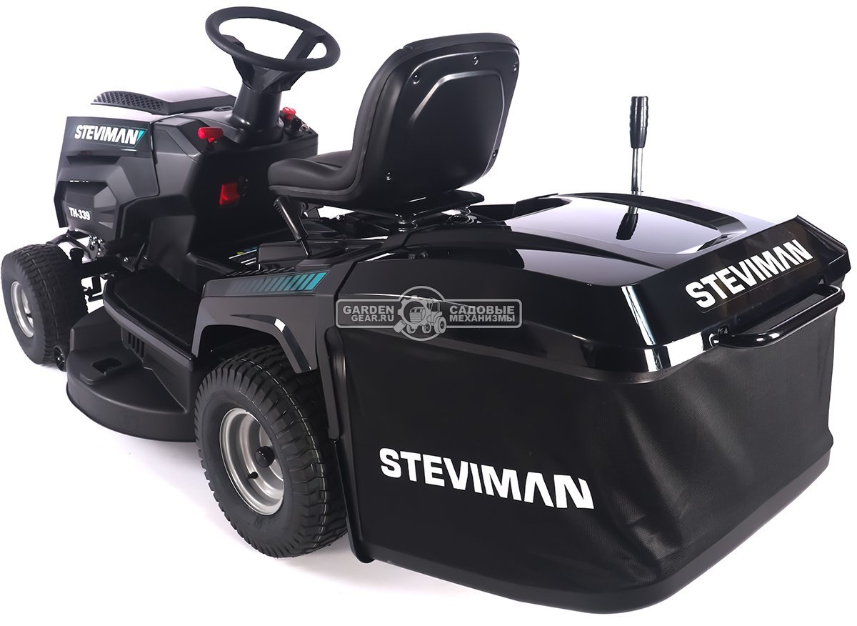 Садовый трактор Steviman TH-339 (PRC, Loncin 586 куб.см., гидростатика, ширина кошения 98 см, травосборник 250 л, 198 кг)