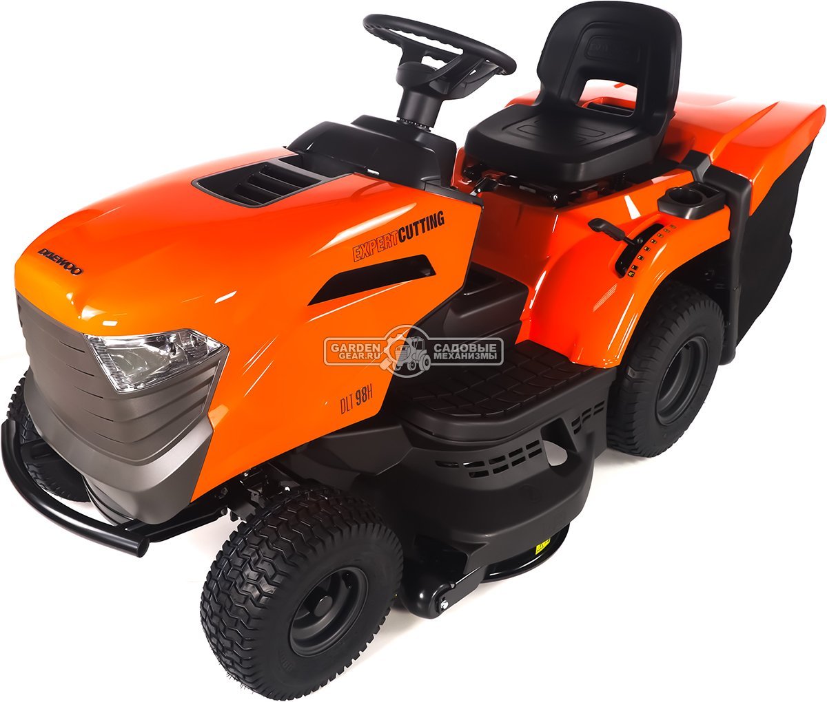 Садовый трактор Daewoo DLT 98H (PRC, Stiga ST500, 452 куб.см., гидростатика, ширина кошения 98 см, травосборник 240 л, мульчирование, 193 кг)