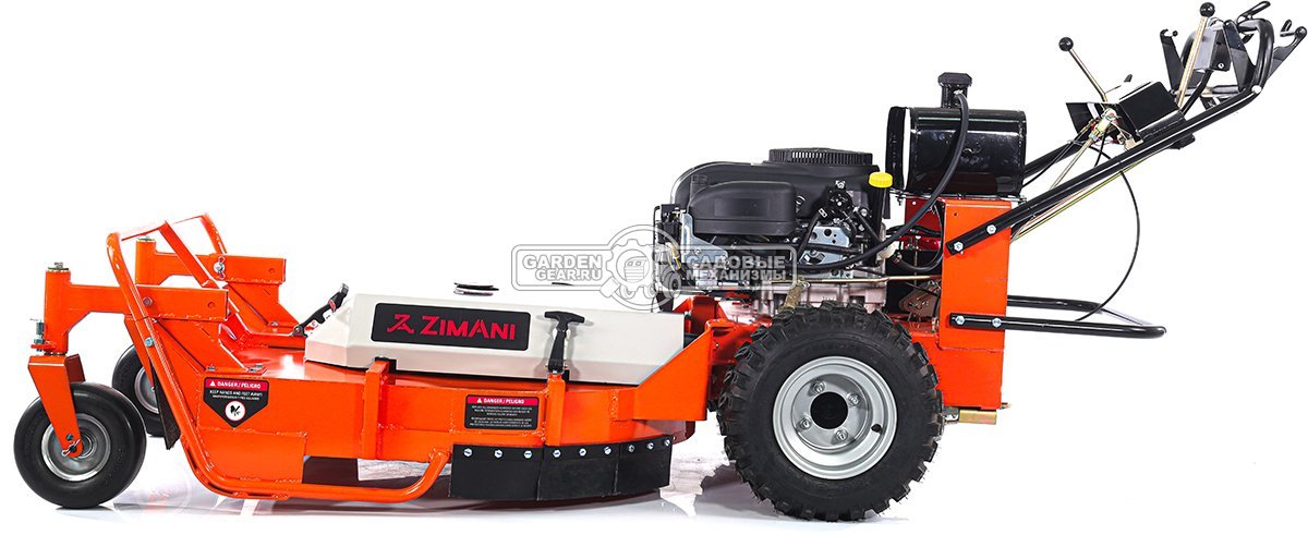 Косилка для высокой травы и кустов ZimAni ZTR36 на рояльных колесах (PRC, Loncin LC1P96F, 608 куб.см., 90 см, самоходная, гидростатика, 280 кг)