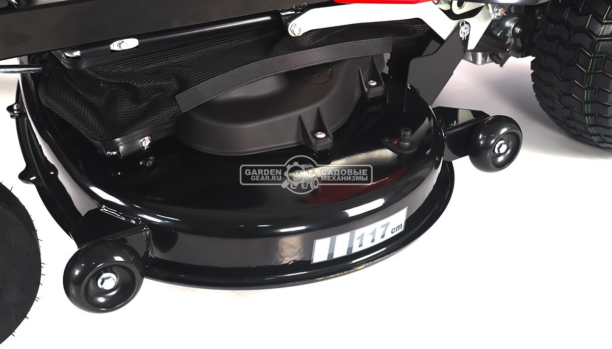 Садовый райдер Oleo-Mac ZT 117/24 KV с нулевым радиусом разворота (ITA, Emak K 2400 V-Twin, 708 куб.см., гидростатика, ширина кошения 117 см, 245 кг)