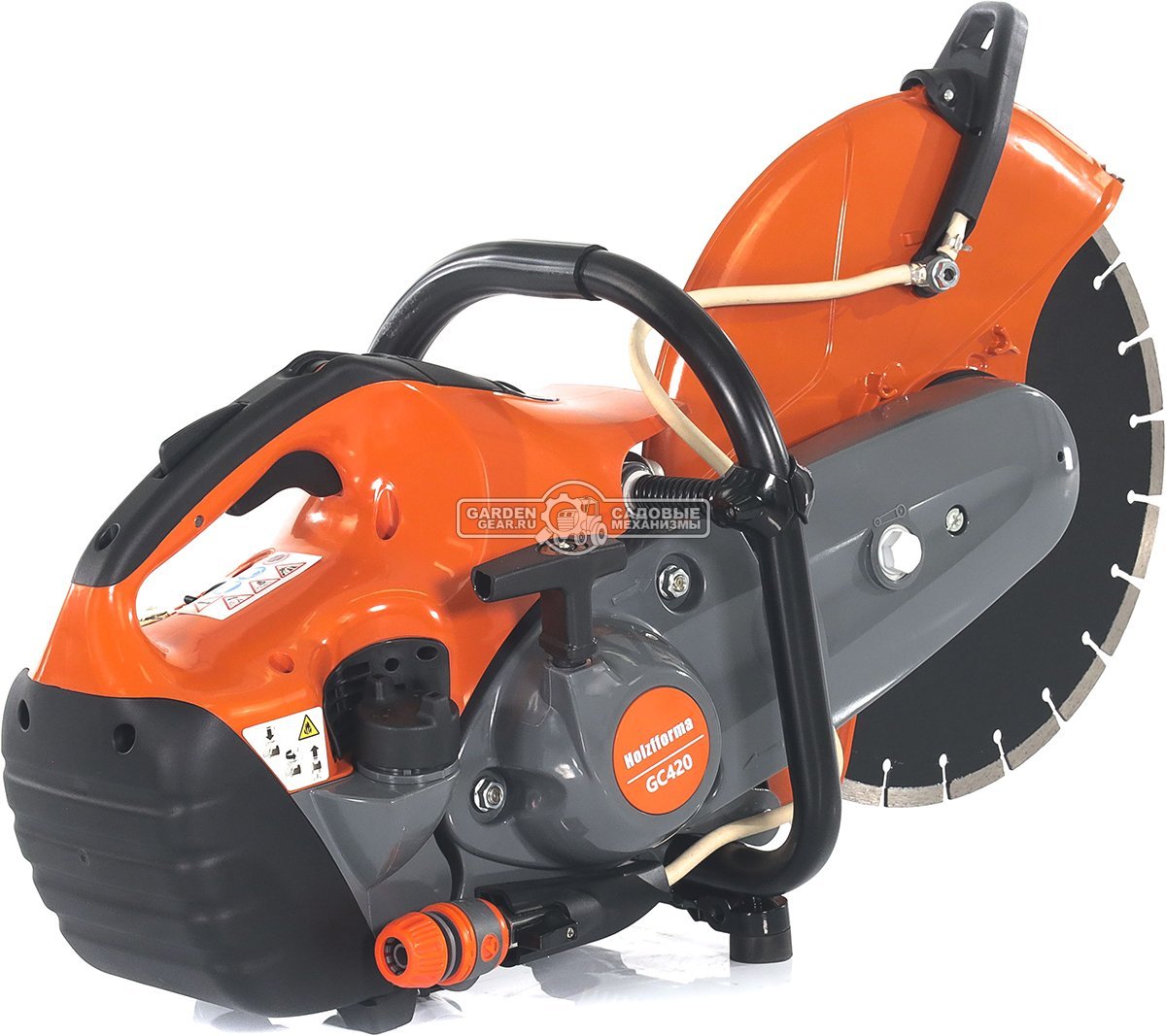 Бензорез Holzfforma GC420 14" (PRC, 66,7 см3, 3,2 кВт/4,4 л.с., диаметр круга 350 мм, глубина реза 110 мм, 9,6 кг.)