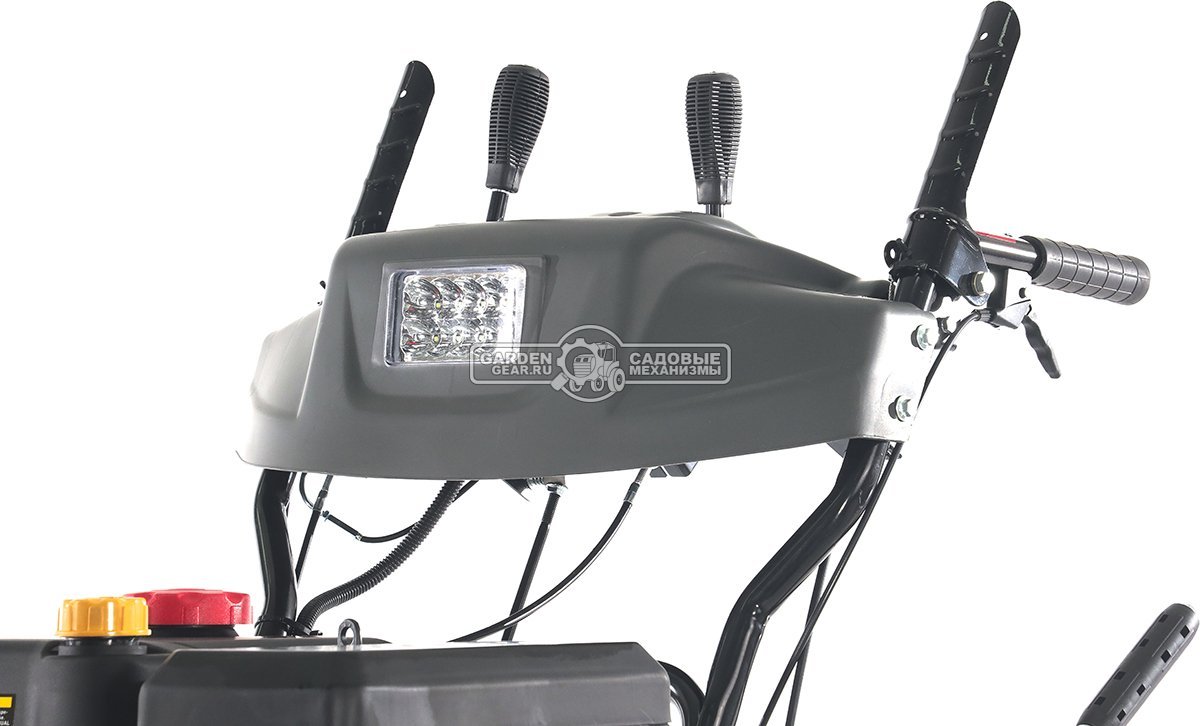 Снегоуборщик Evoline SBG 760 TLE гусеничный (PRC, 76 см, Loncin, 420 см3, эл/стартер 220В, фара, разблокировка гусениц, подогрев рукояток, 130 кг)