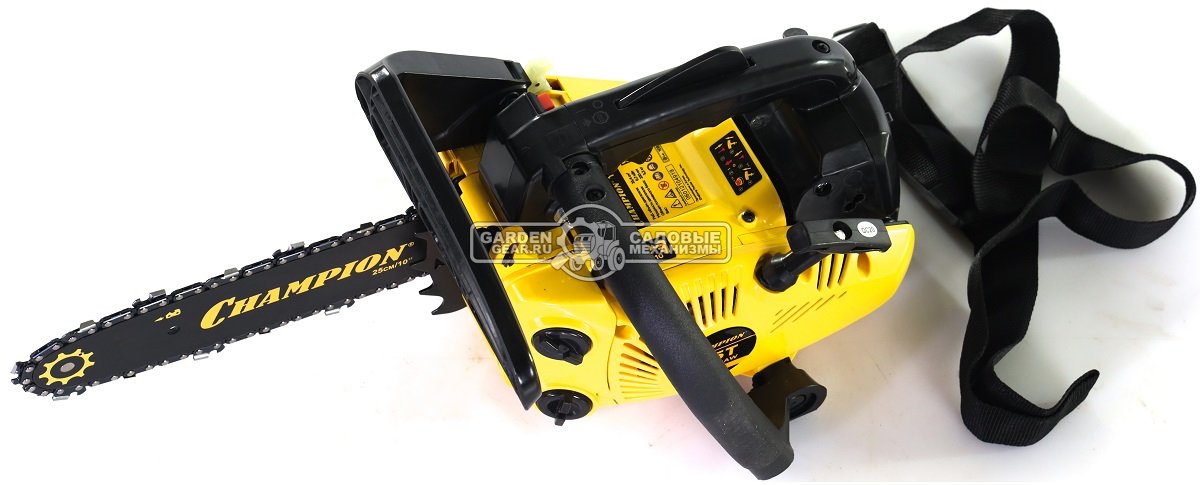 Бензопила сучкорез одноручная Champion 125T 10" (PRC, 25.4 куб.см., 0.7 кВт/0.95 л.с., 3/8"-1.3-40E, 3.2 кг)