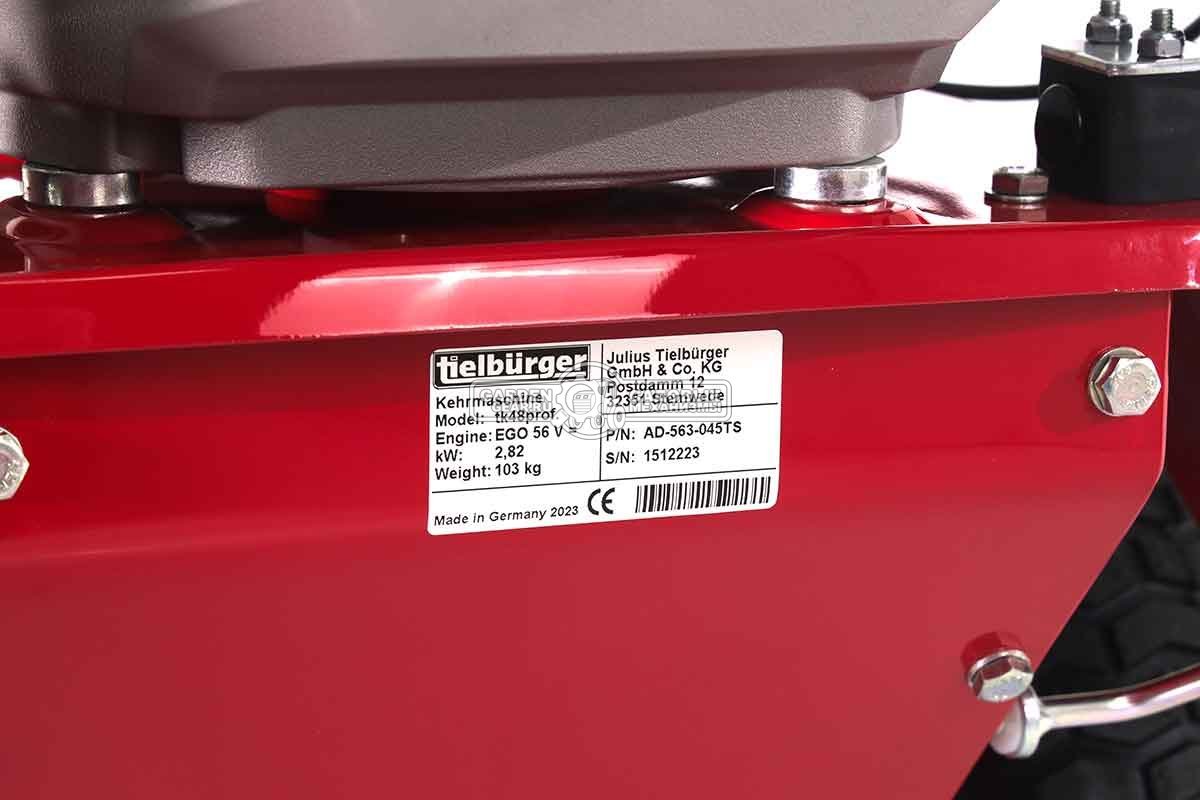 Аккумуляторная подметальная машина Tielbuerger TK48 Pro Akku SET c 2 АКБ и ЗУ (GER, 2х56В, ширина 100 см, диаметр 40 см, 3 вперед/1 назад, 103 кг.)