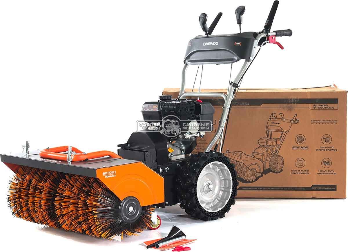 Подметальная машина Daewoo SC 7080 (PRC, Daewoo 212 см3, скорости 6/2, ширина 80 см., диаметр 35 см., колеса EX-ICE, 83 кг.)